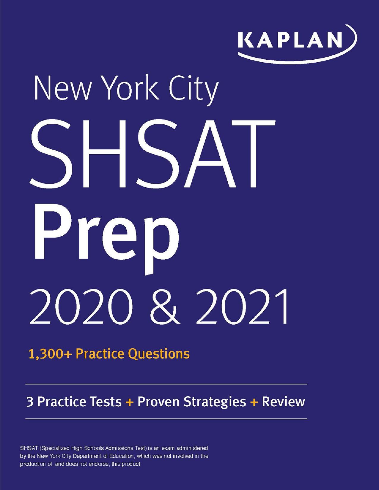 (eBook PDF)New York City SHSAT Prep 2020 ＆amp; 2021 by Kaplan Test Prep