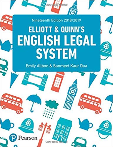 (eBook PDF)Elliott and Quinn's English Legal System 19th Edition by Catherine Elliott , Frances Quinn , Emily Allbon , Sanmeet Kaur Dua 
