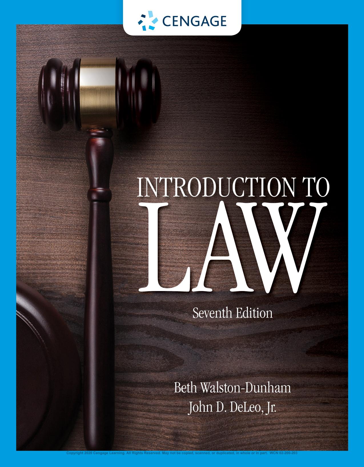 (eBook PDF)Introduction to Law 7th By Beth Walston-Dunham by Beth Walston-Dunham 