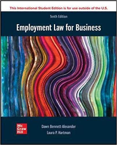 (eBook PDF)Employment Law for Business 10th Edition by Laura P. Hartman Dawn D. Bennett-Alexander 
