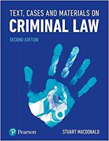 (eBook PDF)Text, Cases and Materials on Criminal Law, 2nd Edition by Stuart Macdonald 