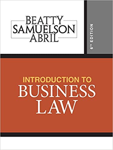 (eBook PDF)Introduction to Business Law by  Jeffrey F. Beatty , Susan S. Samuelson