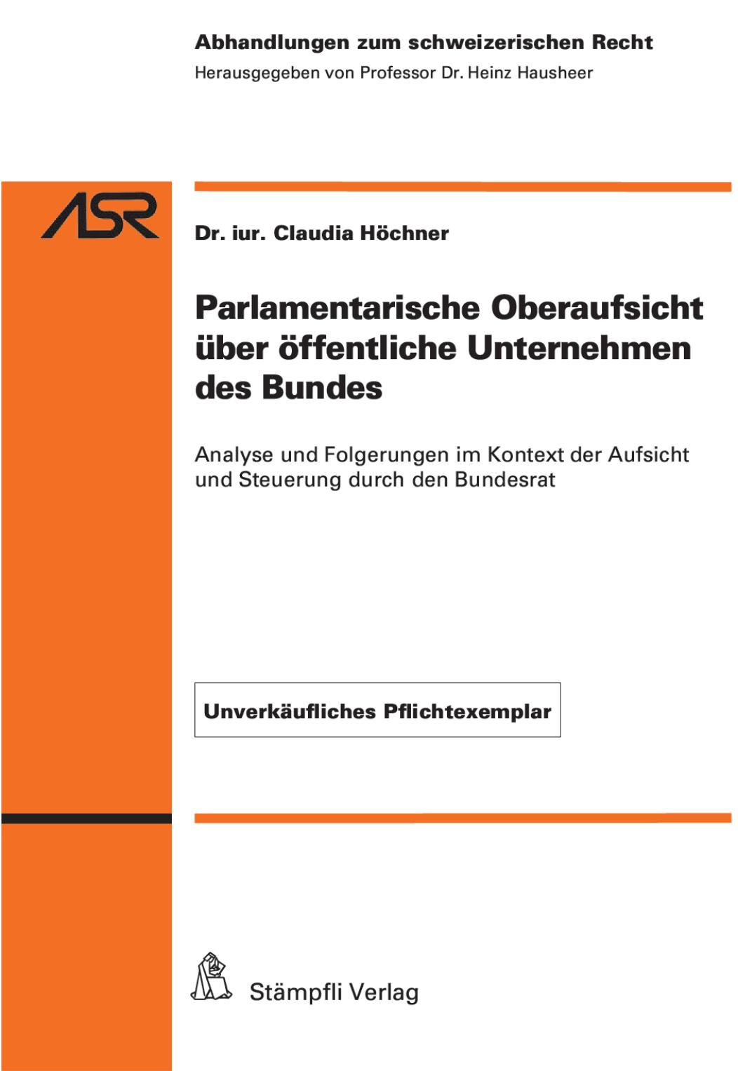 (eBook PDF)Parlamentarische Oberaufsicht ＆uuml;ber ＆ouml;ffentliche Unternehmen des Bundes by Claudia H＆ouml;chner