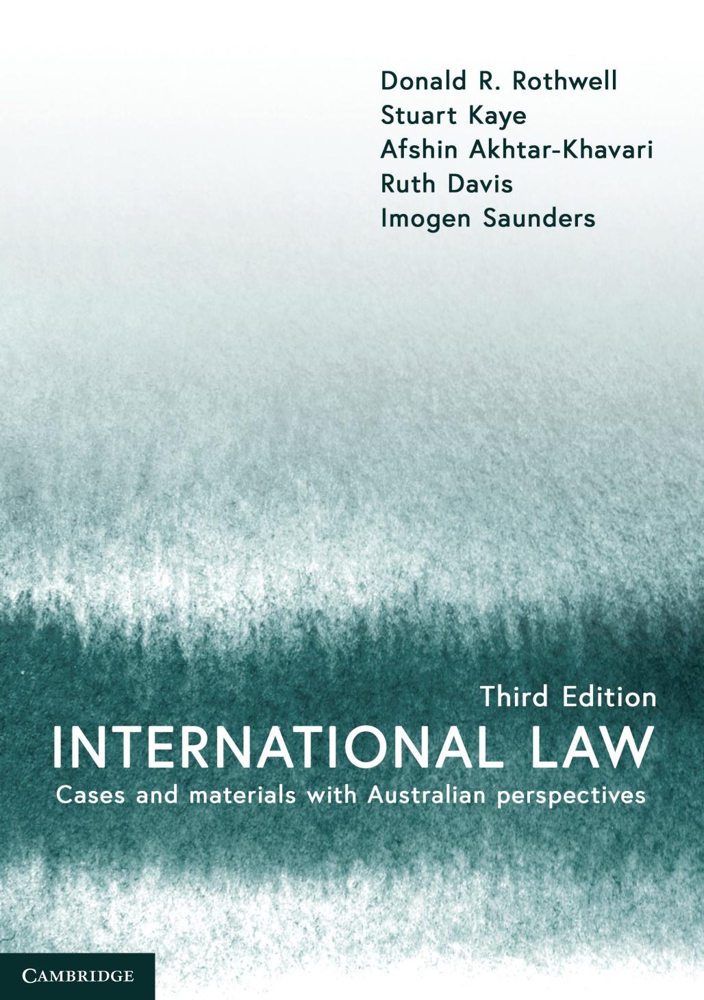 (eBook PDF)International Law: Cases and Materials with Australian Perspectives 3rd Edition by Donald R Rothwell