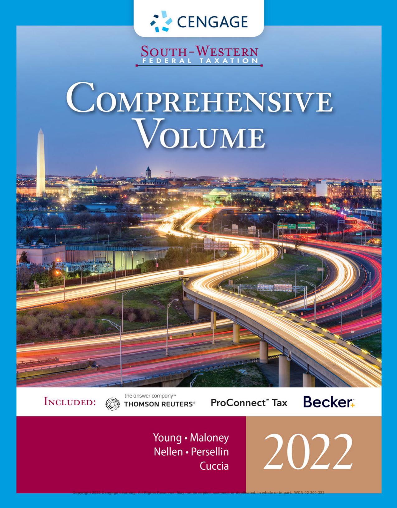 (Test Bank)South-Western Federal Taxation 2022: Comprehensive 45th Edition by James Young, David M. Maloney