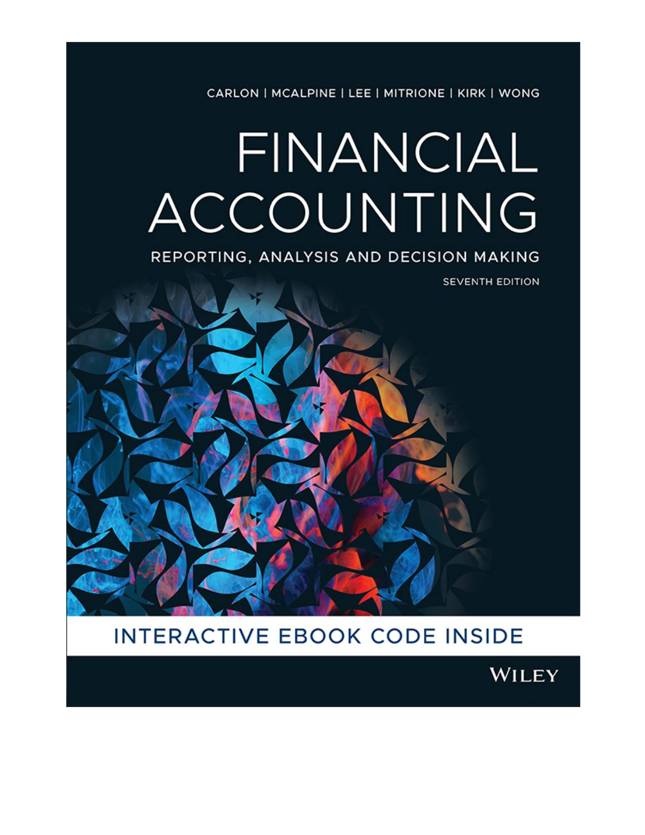 (eBook PDF)Financial Accounting: Reporting, Analysis and Decision Making 7th Edition by Shirley Carlon,Rosina McAlpine