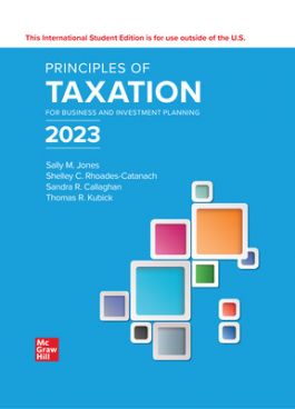 (eBook PDF)Principles of Taxation for Business and Investment Planning 2023 Edition by Sally Jones