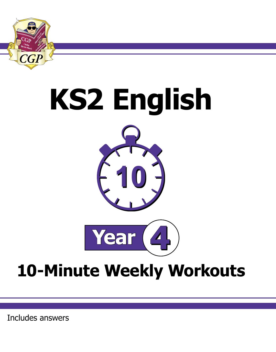 (eBook PDF)KS2 English 10-Minute Weekly Workouts - Year 4 by CGP Books