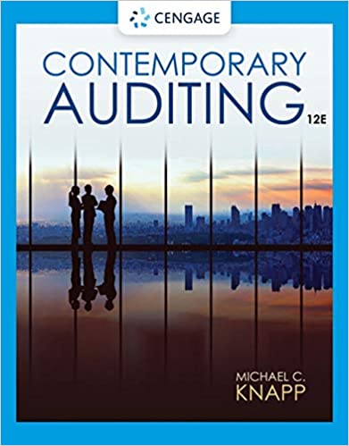 (eBook PDF)Contemporary Auditing, 12th Edition  by Michael C. Knapp 