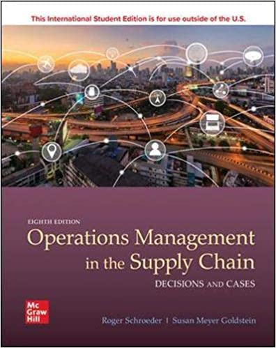 (eBook PDF)ISE EBook Operations Management in the Supply Decisions and Cases 8E  by SCHROEDER 