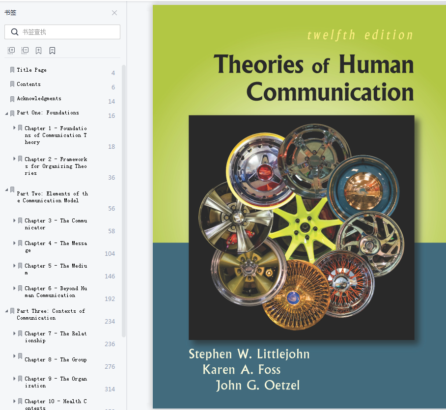  ebook pdf theories of human communication 12th edition by john g