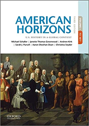 (eBook PDF)American Horizons, 3rd Edition Volume 1  by Michael Schaller , Janette Thomas Greenwood , Andrew Kirk , Sarah J. Purcell , Aaron Sheehan-Dean , Christina Snyder 