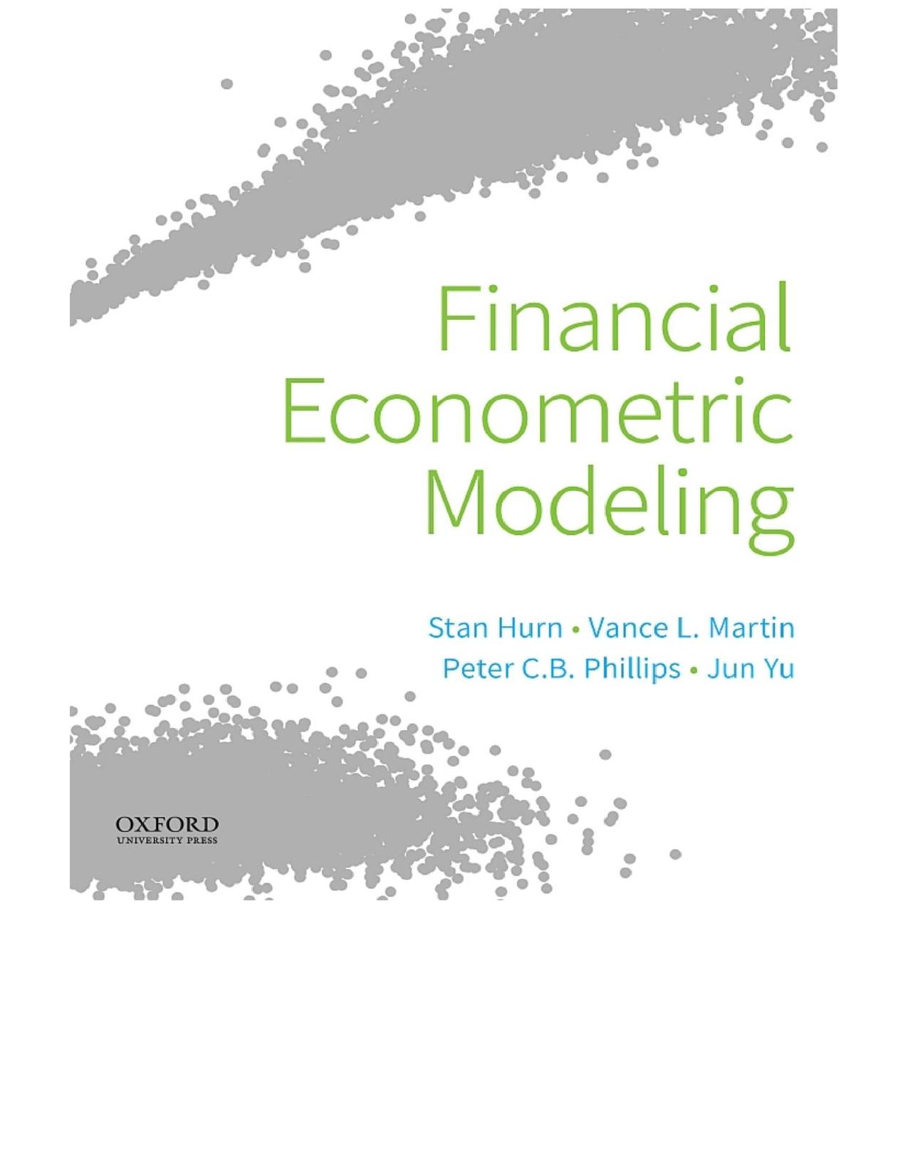 (eBook PDF)Financial Econometric Modeling by Stan Hurn,Vance L. Martin