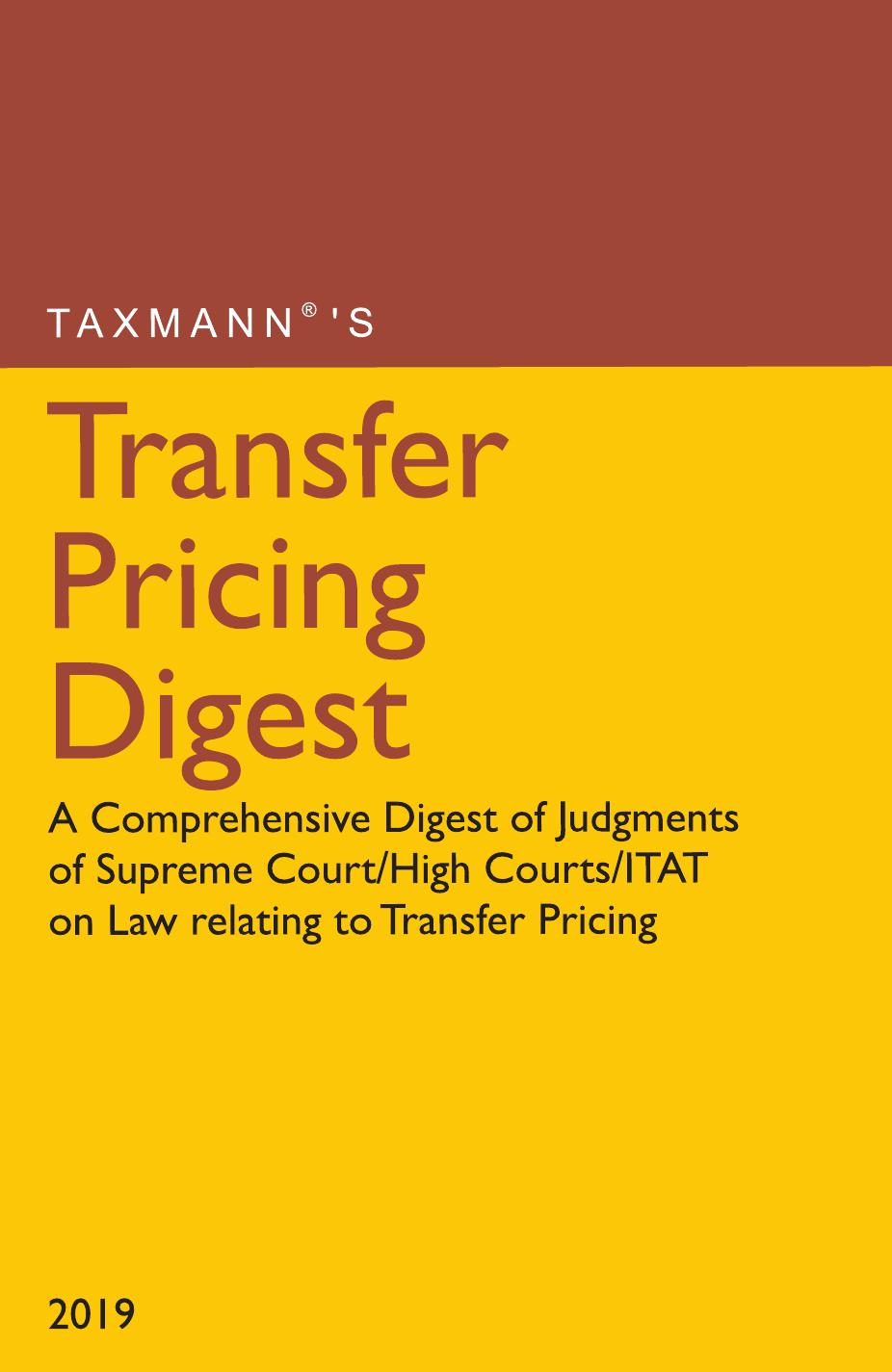 (eBook PDF)Transfer Pricing Digest 2019 Edition by Taxmann