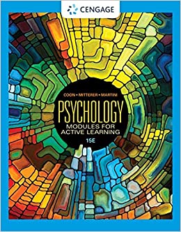 (eBook PDF)Psychology Modules for Active Learning 15e by Dennis Coon , John O. Mitterer , Tanya S. Martini 