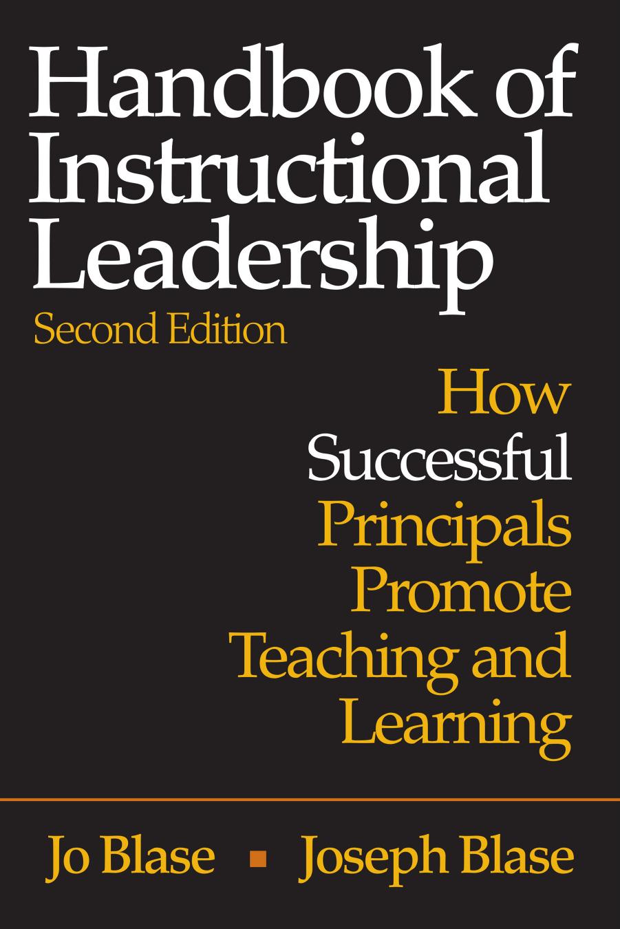 (eBook PDF)Handbook of Instructional Leadership 2nd Edition by Rebajo R. Blase,Rebajo R. Blase