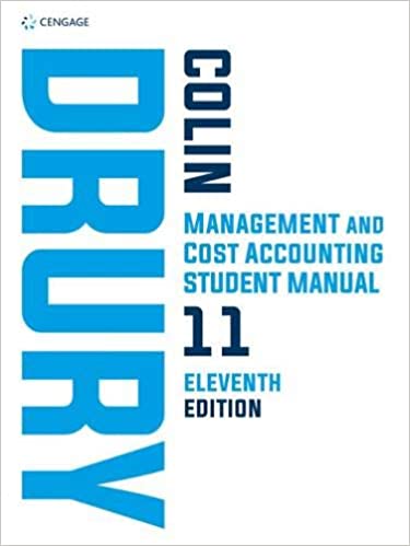 (eBook PDF)Management and Cost Accounting Student Manual 11th Ed  by Colin Drury 