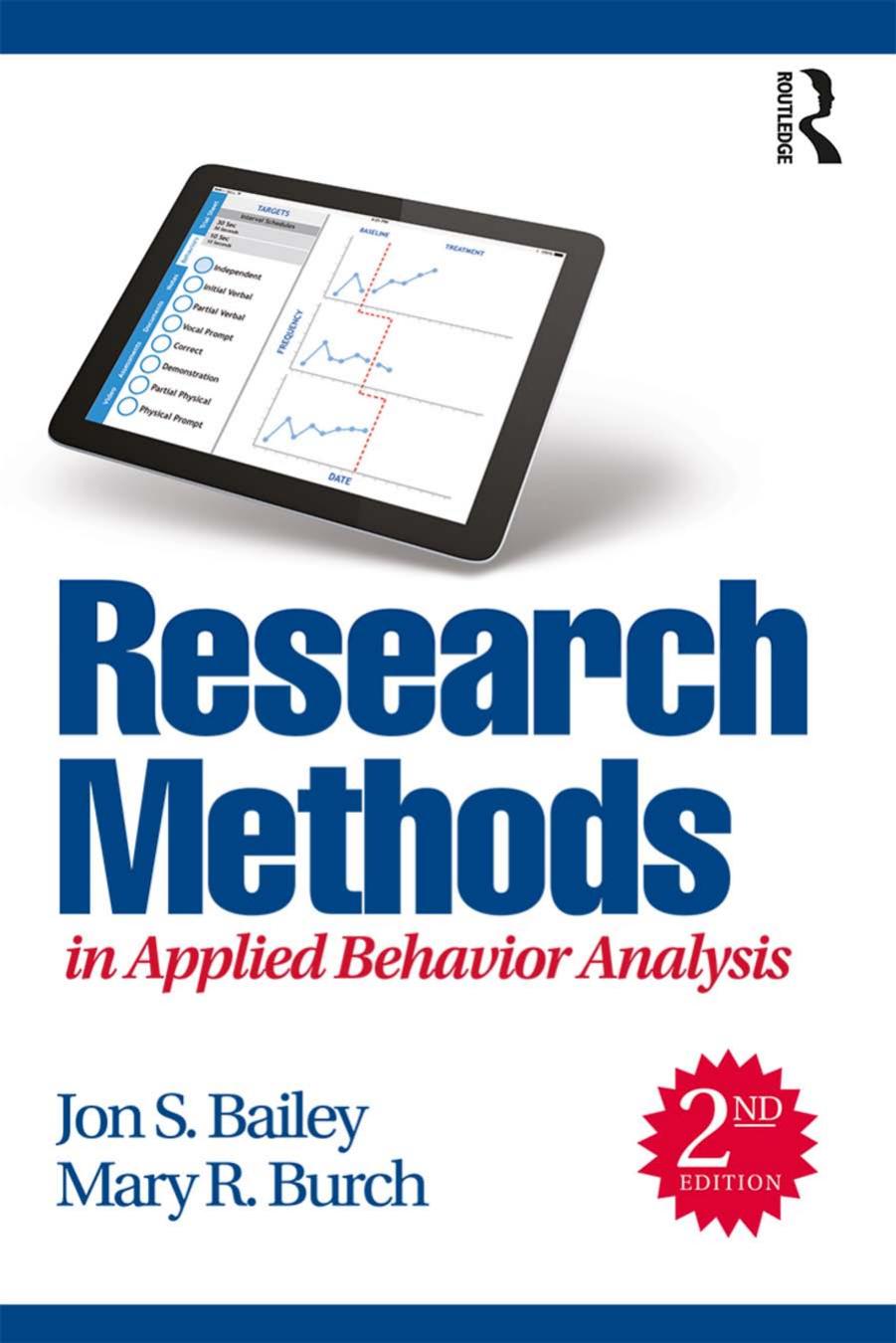 (eBook PDF)Research Methods in Applied Behavior Analysis 2nd Edition by Jon S. Bailey,Mary R. Burch