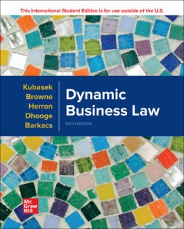 (eBook PDF)Dynamic Business Law 6e  by Nancy Kubasek 