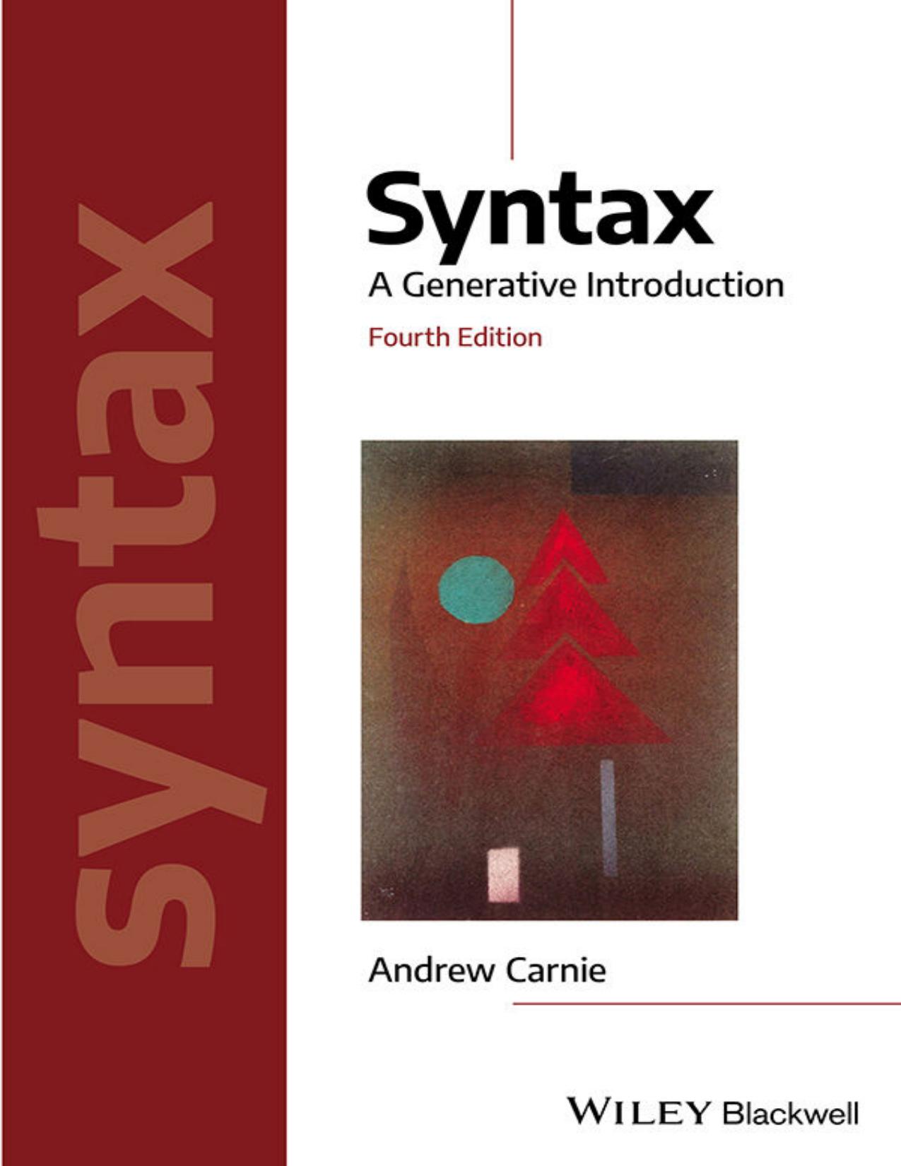 (eBook PDF)Syntax: A Generative Introduction 4th Edition by Andrew Carnie