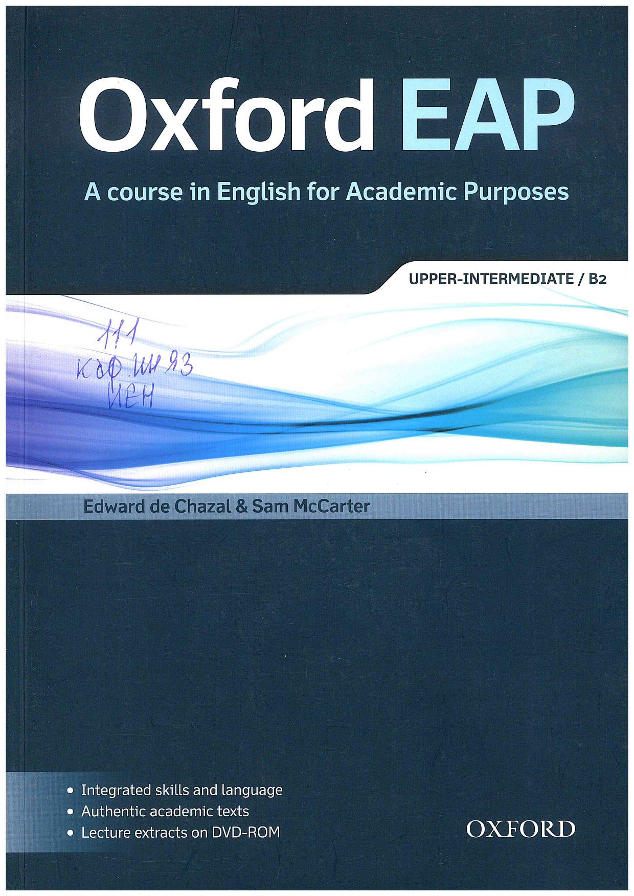 (eBook PDF)Oxford EAP A course in English for Academic Purposes (Upper-Intermediate B2) by Edward De Chazal, Sam McCarter