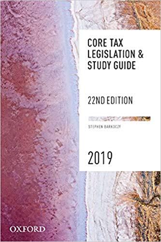 (eBook PDF)Core Tax Legislation and Study Guide 2019, 22nd Edition by Barkoczy 