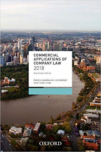 (eBook PDF)Commercial Applications of Company Law 2018, 19th Edition by Pamela Hanrahan ,‎ Ian Ramsay ,‎ Geof Stapledon 