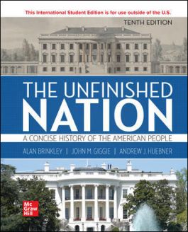 (eBook PDF)ISE EBook The Unfinished Nation A Concise History of the American People 10th Edition