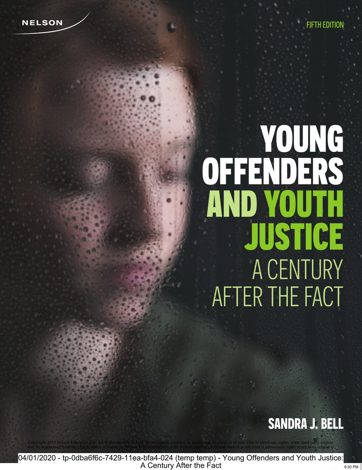 (eBook PDF)Young Offenders and Youth Justice: A Century After the Fact 5th Edition by Sandra J. Bell