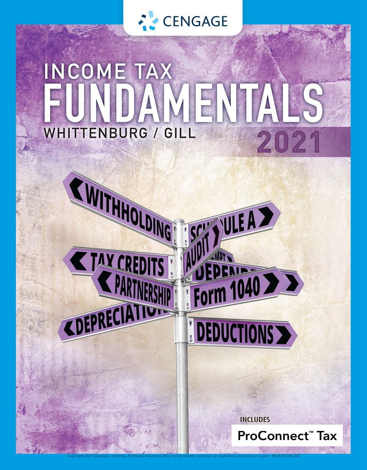(eBook PDF)Income Tax Fundamentals 2021 39th Edition by Gerald Whittenburg, Martha Altus-Buller
