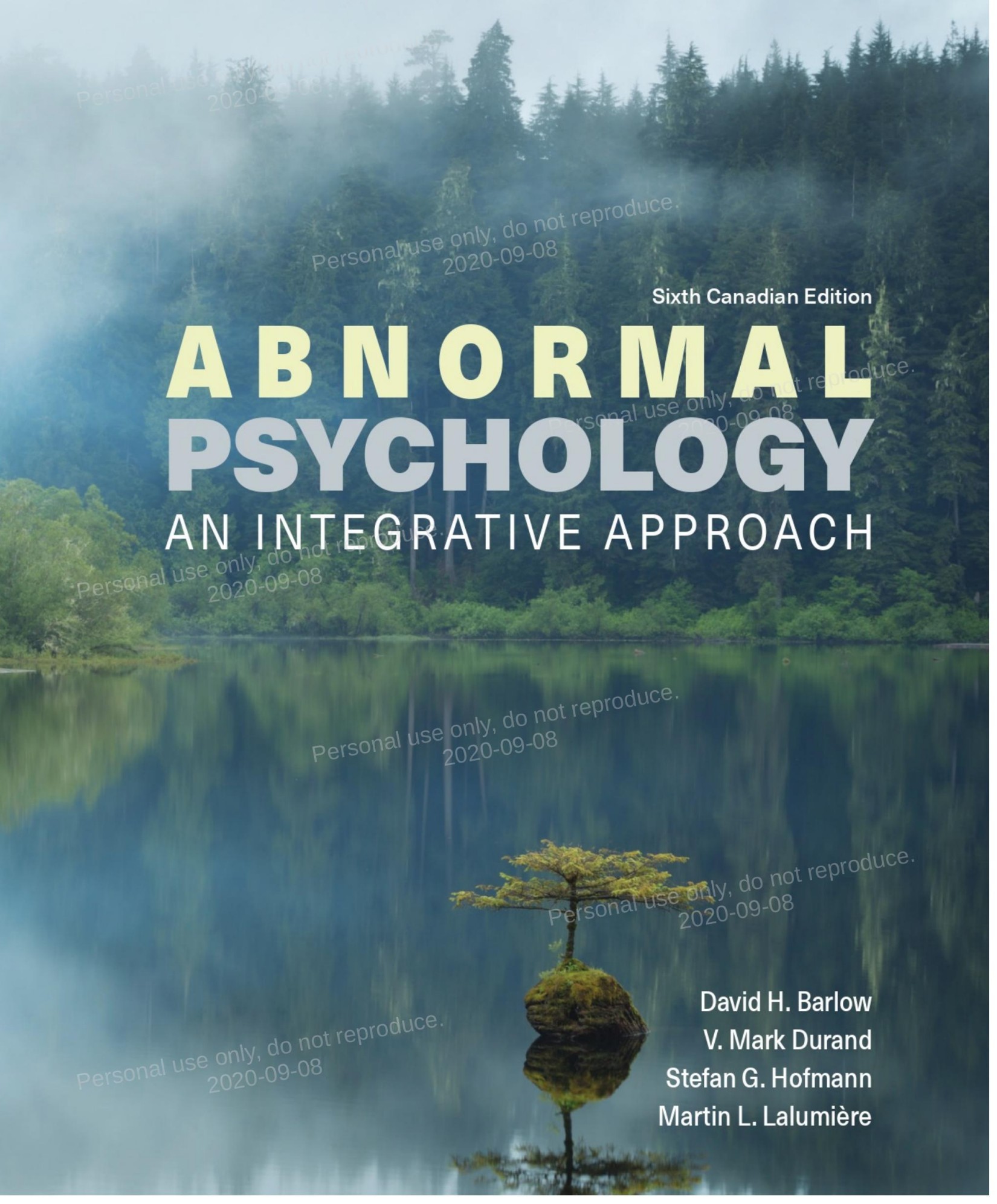 (eBook PDF)Abnormal Psychology: An Integrative Approach 6th Canadian Edition by David Barlow,V. Durand