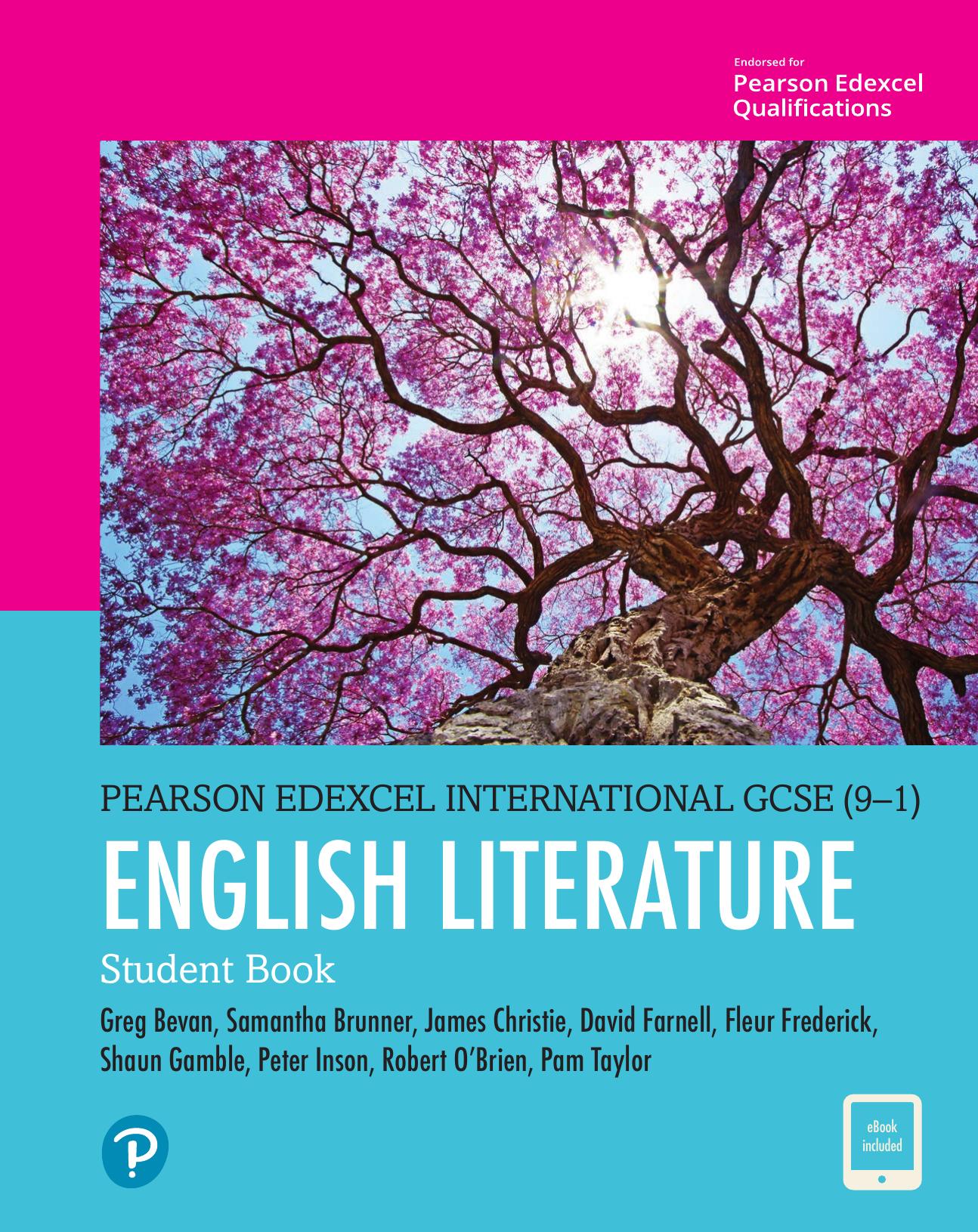 (eBook PDF)Pearson Edexcel International GCSE (9-1) English Literature Student Book by Pam Taylor,Fleur Frederick