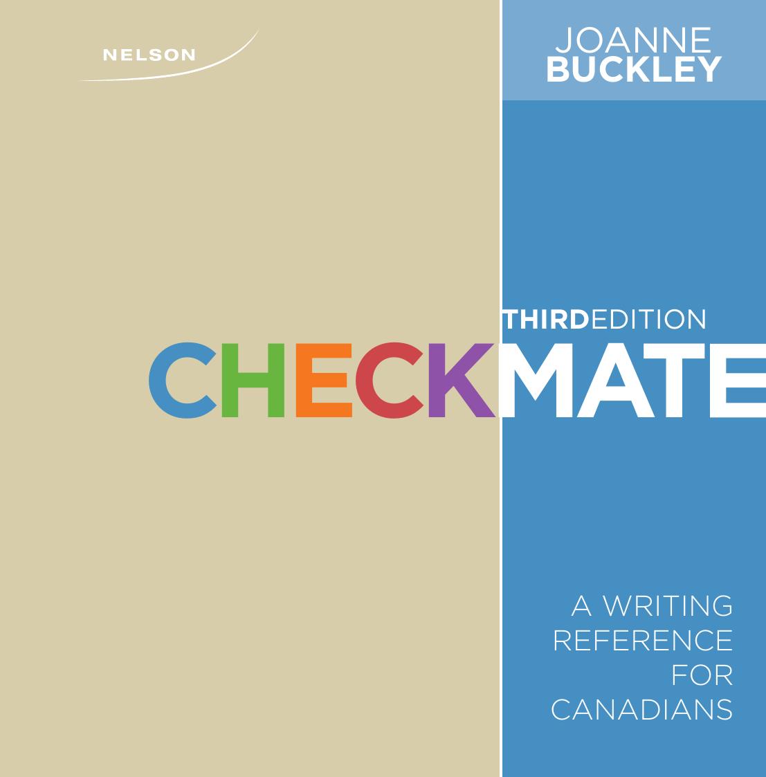 (eBook PDF)Checkmate A Writing Reference for Canadians 3rd Edition by Joanne Buckley