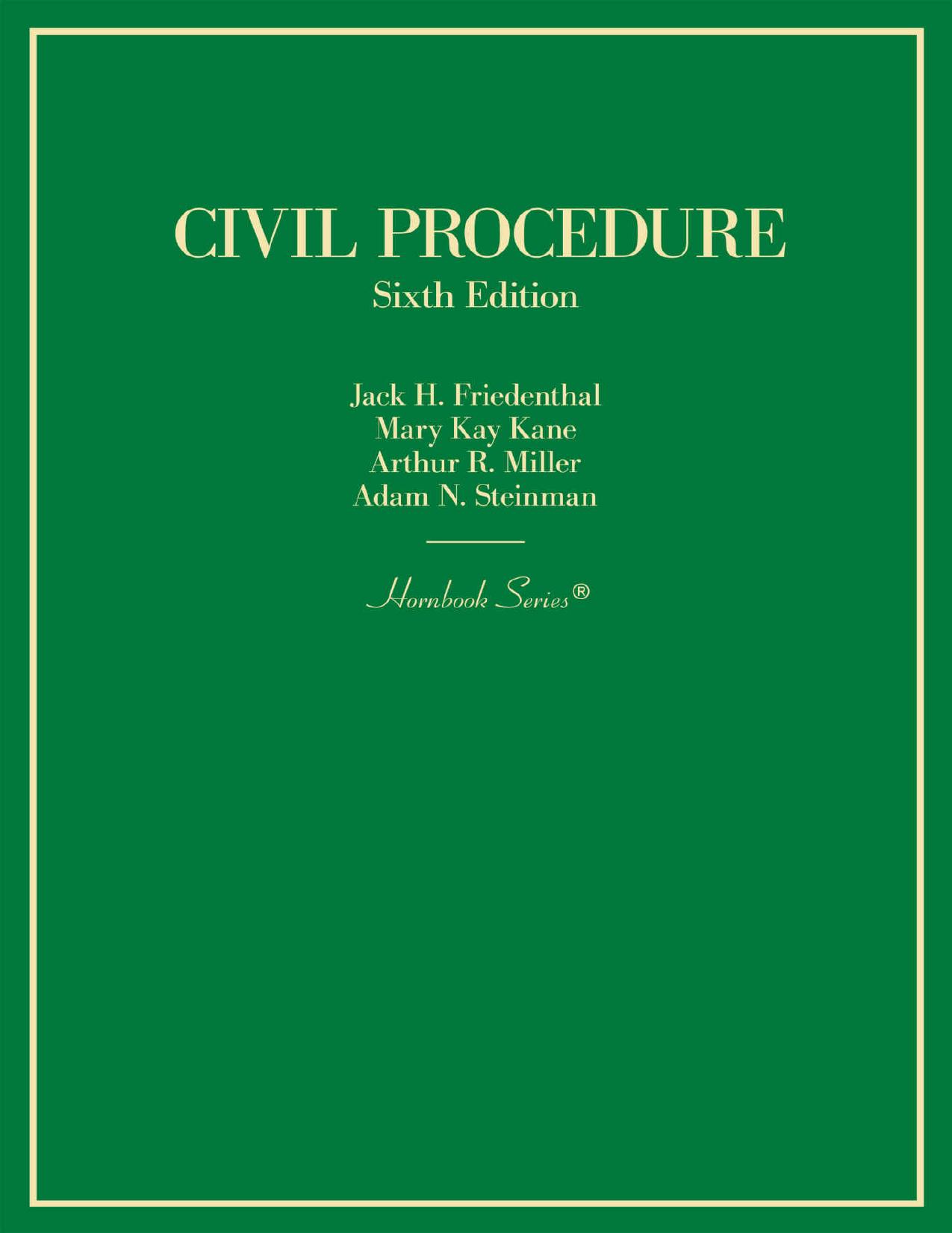 (eBook PDF)Civil Procedure (Hornbooks) 6th Edition by Mary Kay Kane,Jack H. Friedenthal