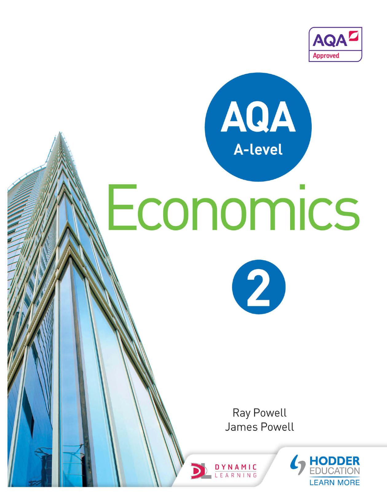 (eBook PDF)AQA A-level Economics Book 2 by Ray Powell,James Powell