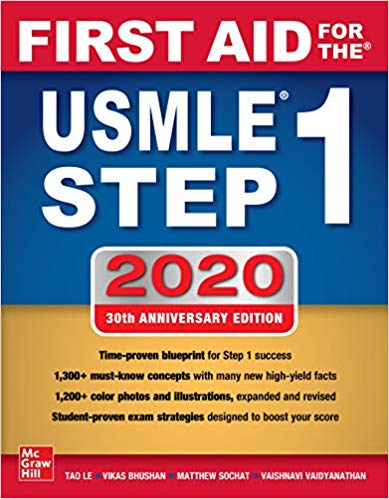 (eBook PDF)First Aid for the USMLE Step 1 2020, 30th Edition by Tao Le, Vikas Bhushan 