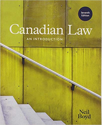 (eBook PDF)Canadian Law: An Introduction, 7th Edition  by Neil Boyd 