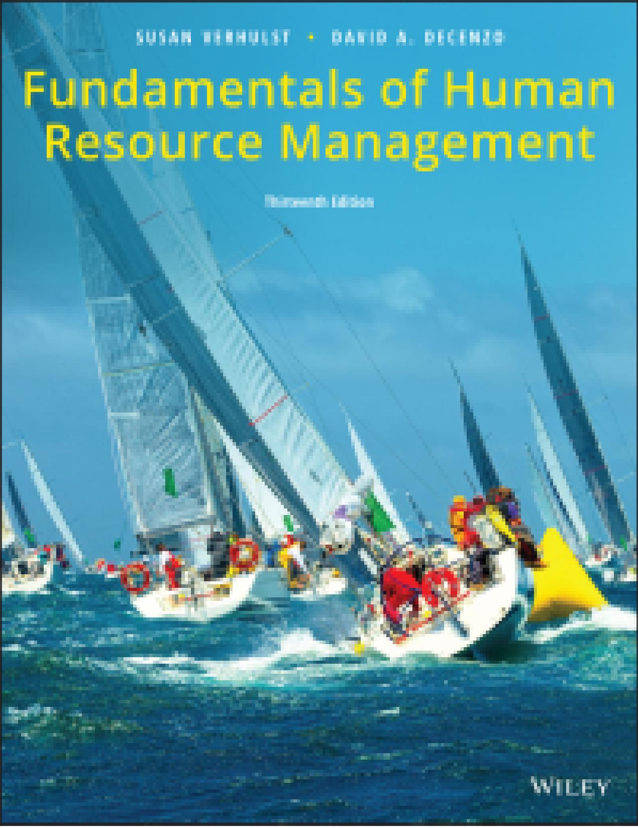 (eBook PDF)Fundamentals of Human Resource Management 13 th Edition by Susan L Verhulst