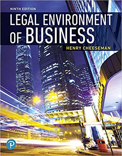 (eBook PDF)The Legal Environment of Business and Online Commerce, 9th Edition by Henry R. Cheeseman 