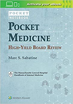 (eBook PDF)Pocket Medicine High-Yield Board Review (Pocket Notebook) by Marc Sabatine  