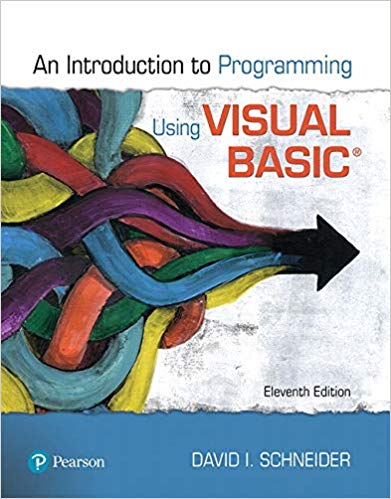 (eBook PDF)Introduction to Programming Using Visual Basic, 11th Edition by David I. Schneider 