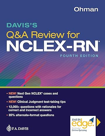 (eBook PDF)Davis s Q＆amp;A Review for NCLEX-RN, 4th Edition by Kathleen A. Ohman EdD MS RN 