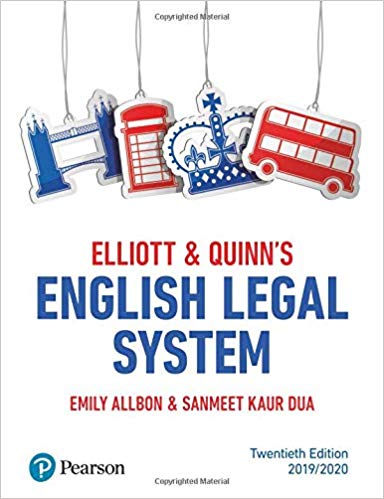 (eBook PDF)Elliott and Quinn's English Legal System 20th Edition by Emily Allbon , Kaur Dua, Sanmeet 