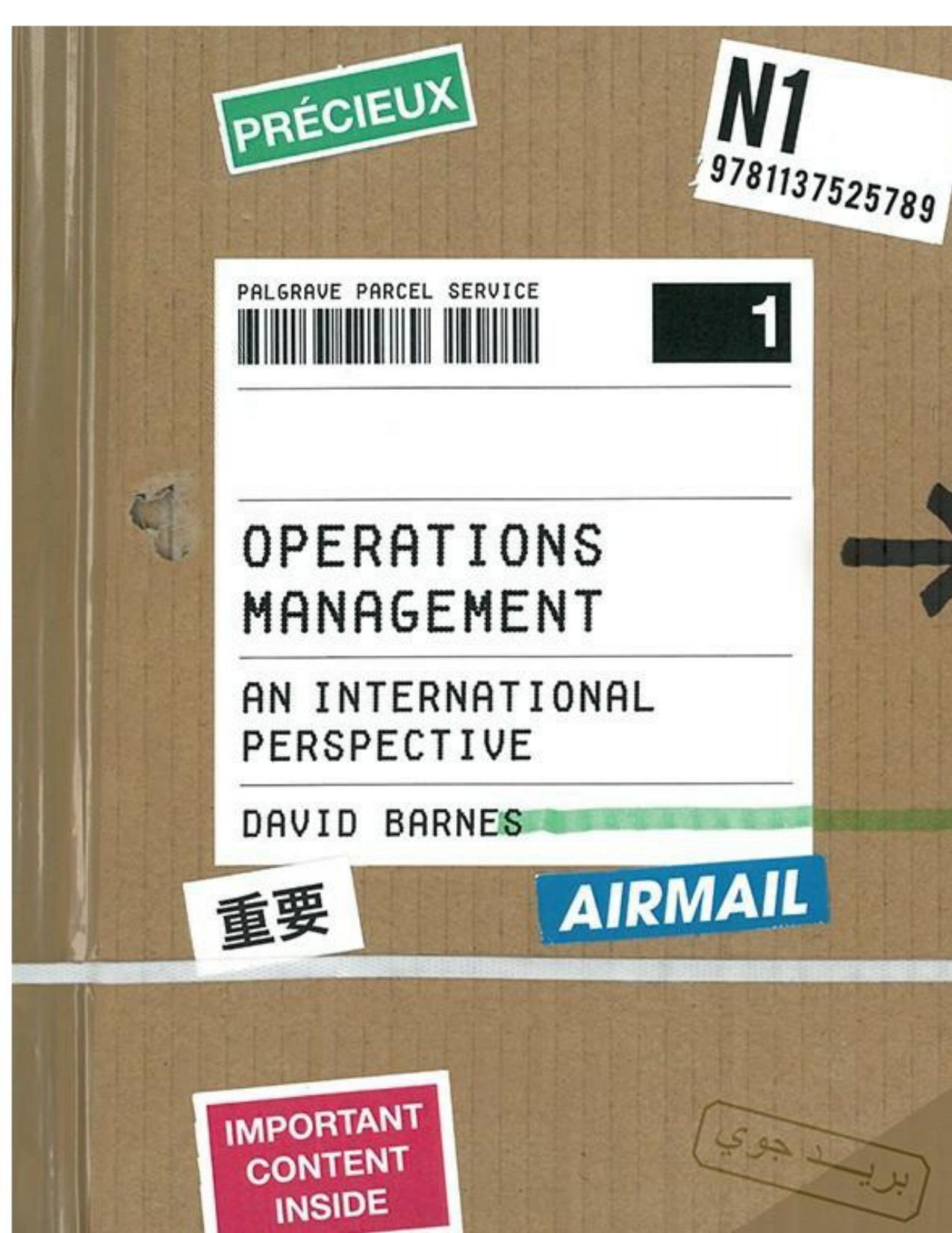 (eBook PDF)Operations Management An International Perspective by David Barnes