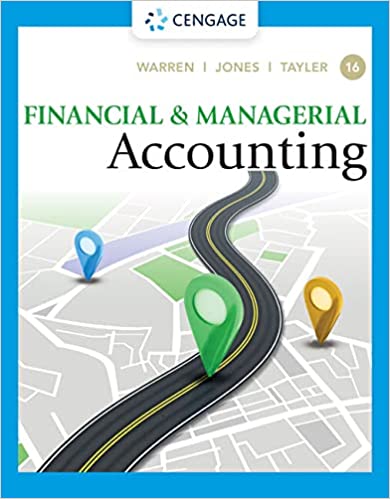(Test Bank)Financial ＆amp; Managerial Accounting 16th Edition  by Carl S. Warren, Jefferson P. Jones , Ph.D. CMA William B. Tayler 