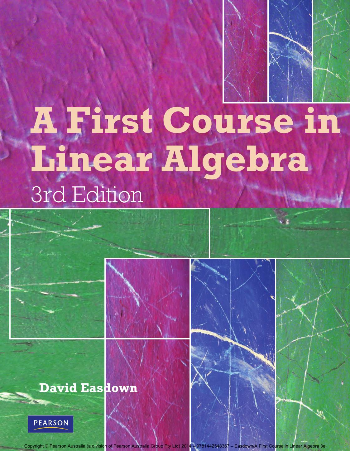 (eBook PDF)First Course In Linear Algebra 3rd Edition by First Course In Linear Algebra 3rd David Easdown