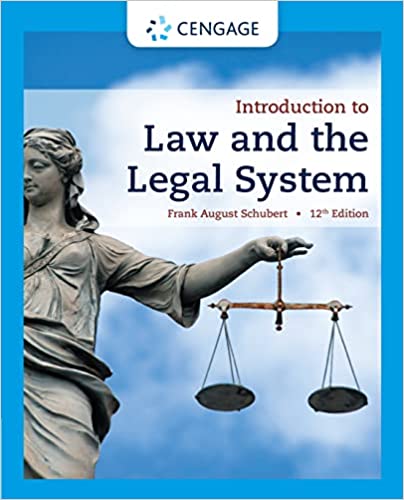 (eBook PDF)Introduction to Law and the Legal System 12th Edition  by Frank Schubert