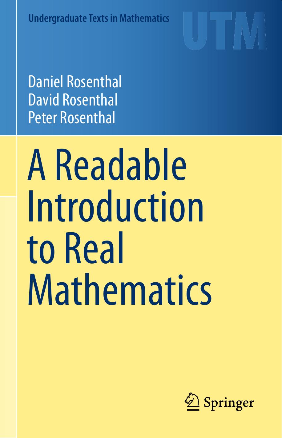 (eBook PDF)A Readable Introduction to Real Mathematics by Daniel Rosenthal,David Rosenthal