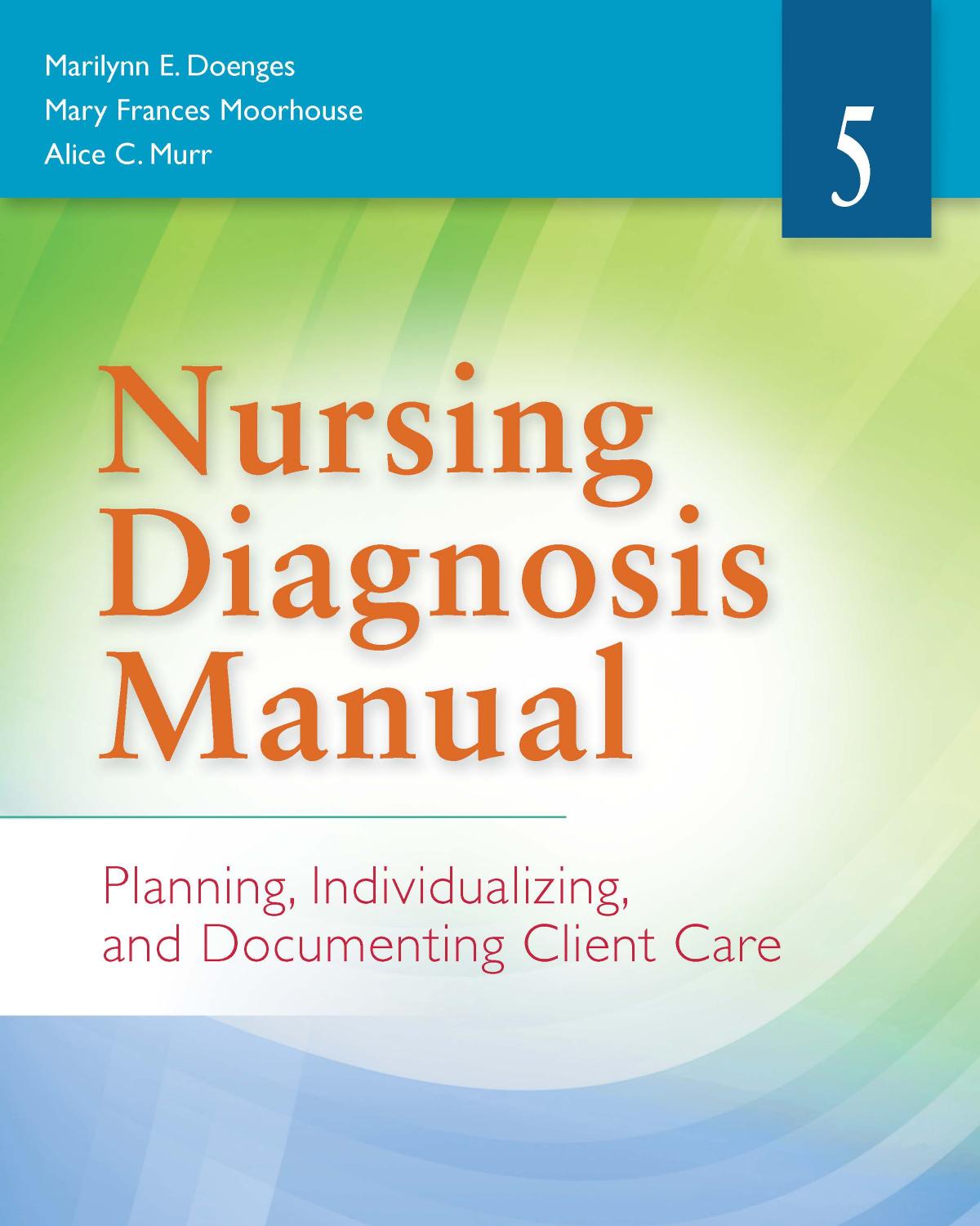 (eBook PDF)Nursing Diagnosis Manual Planning, Individualizing, and Documenting Client Care 5th Edition by Marilynn E. Doenges