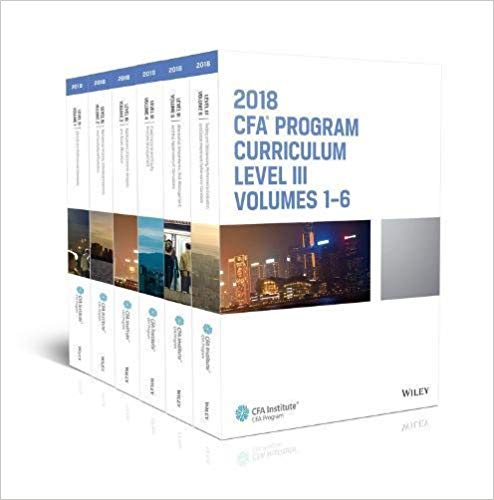 (eBook PDF)CFA Program Curriculum 2018 Level III, Volumes 1-6  by CFA Institute 